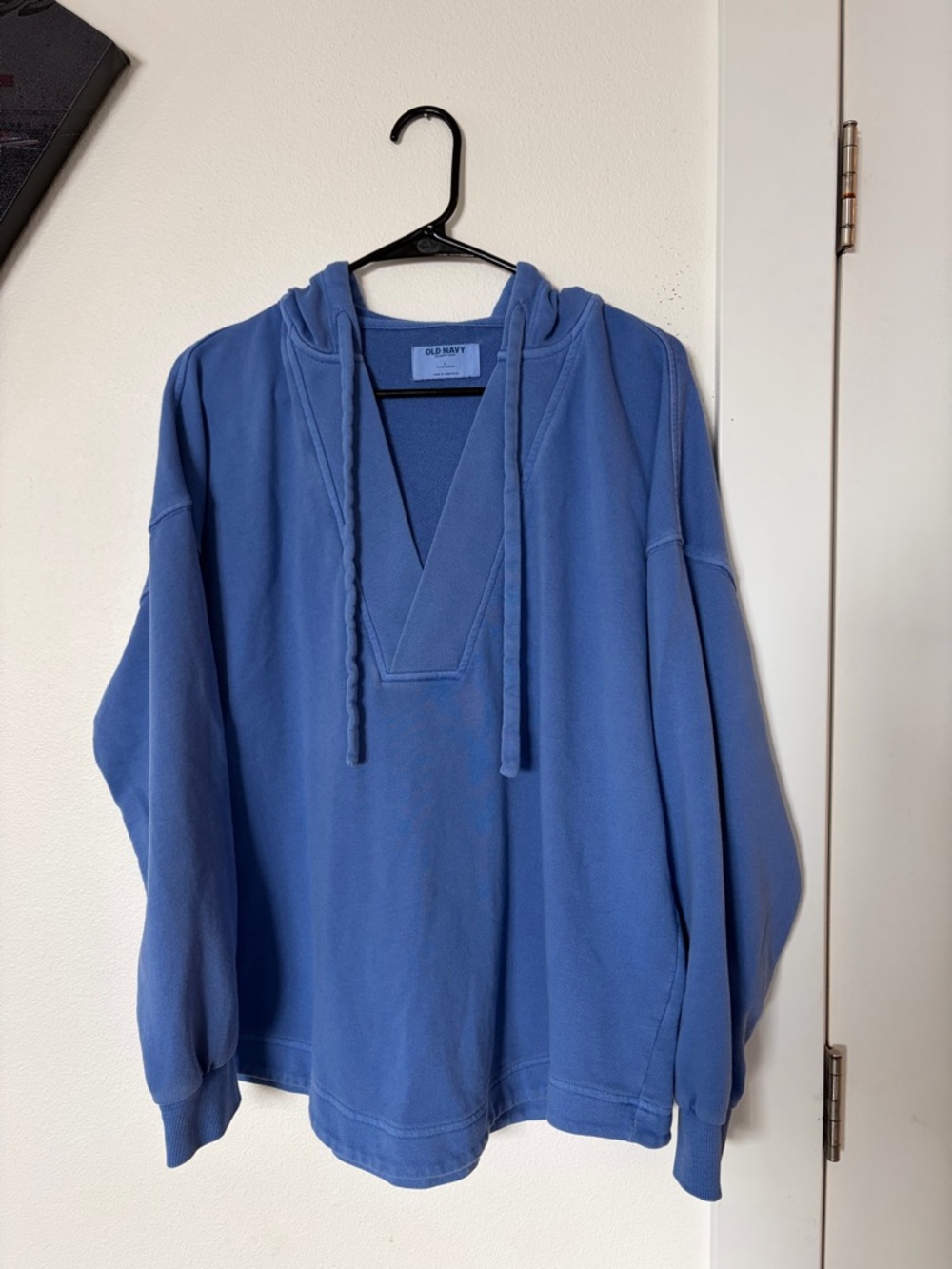 Old Navy Light Blue Tunic-Length Terry Top
